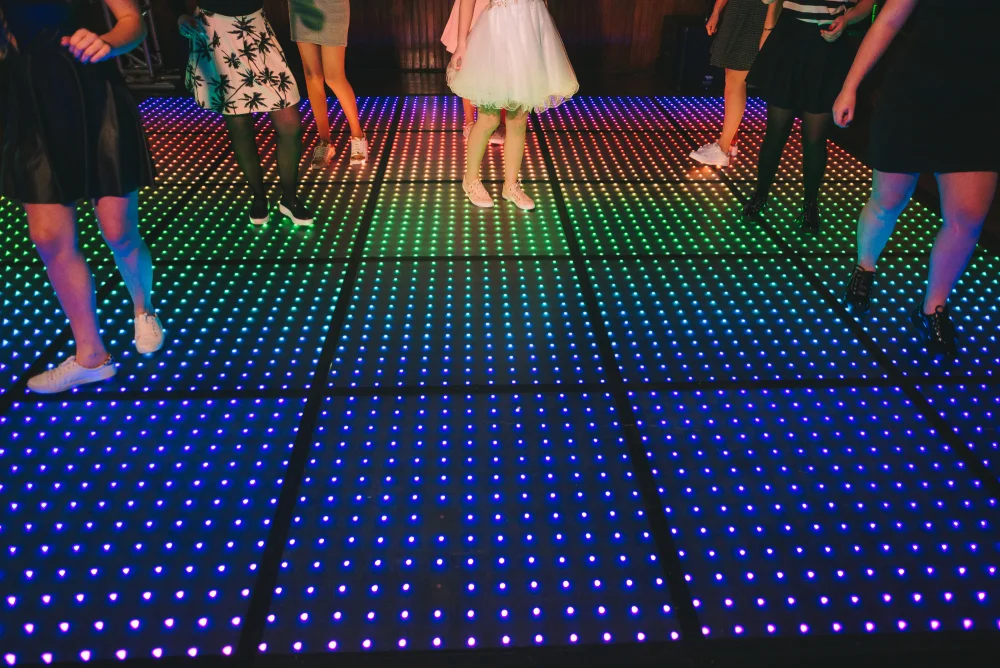 LED dance floor rental in Los Angeles for weddings and events